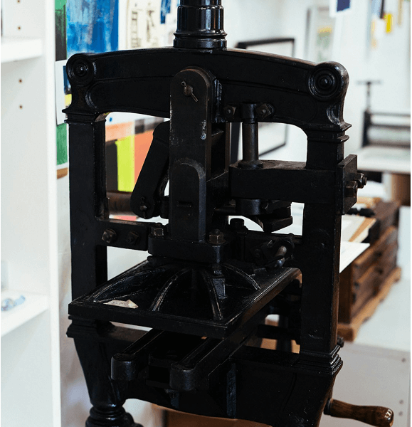 Presse d'impression vintage